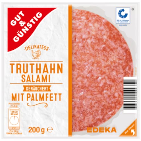 GUT&GÜNSTIG Truthahn-Salami 200 g