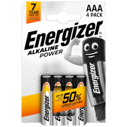 Energizer Alkaline Power AAA 4 Stück