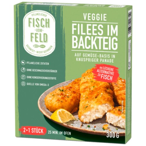 Fisch vom Feld Veggie Filees im Backteig 300 g