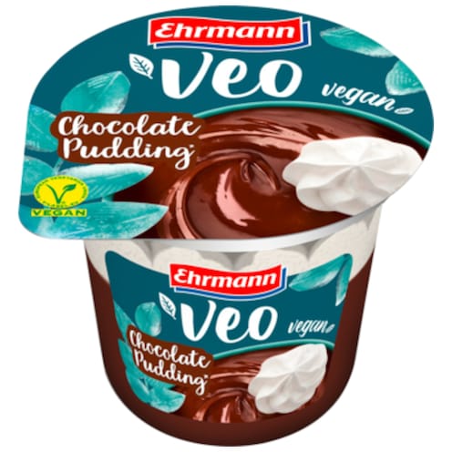 Ehrmann Veo Vegan Schokoladenpudding mit Topping 175 g