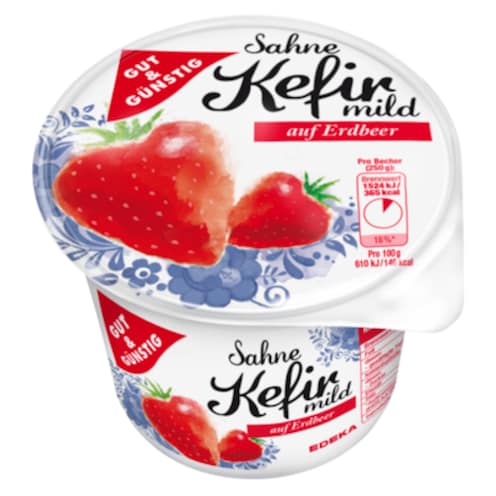 GUT&GÜNSTIG Sahne-Kefir Erdbeere 250 g