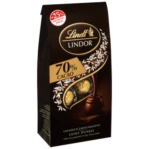 Lindt Lindor Kugeln 70 % Cacao 136 g