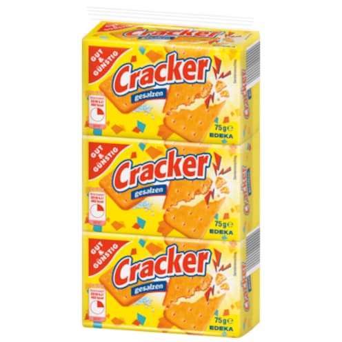 GUT&GÜNSTIG Cracker 3 x 75 g