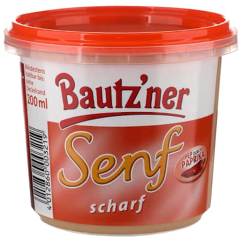 Bautz'ner Senf scharf 200 ml