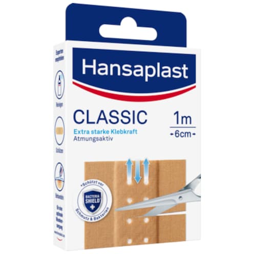 Hansaplast Classic 1 m x 6 cm 10 Stück