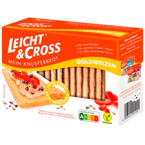 LEICHT&CROSS Knusperbrot Goldweizen 125 g