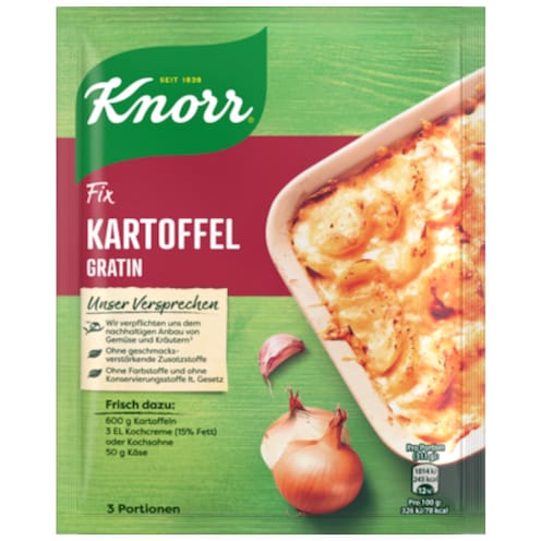 Knorr Kartoffel Gratin für 3 Portionen