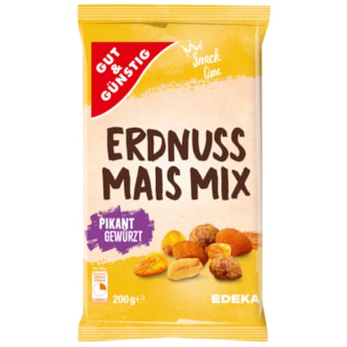 GUT&GÜNSTIG Erdnuss-Mais Mix 200 g