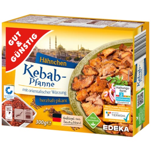 GUT&GÜNSTIG Hähnchen-Kebab-Pfanne 300 g