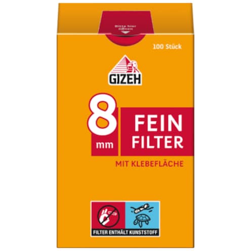 GIZEH Feinfilter 8 mm 100 Filter