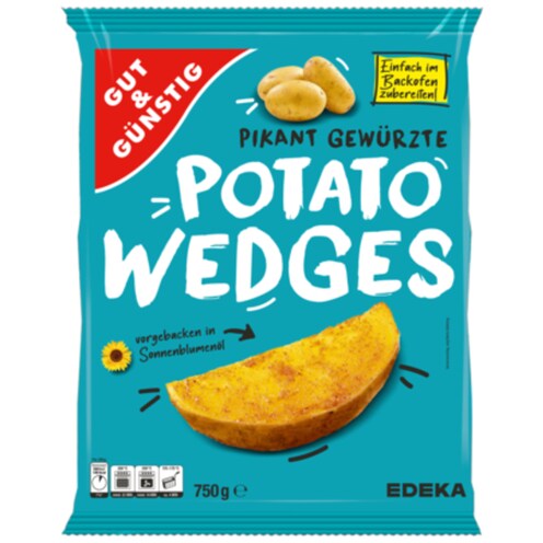 GUT&GÜNSTIG Potato-Wedges 750 g