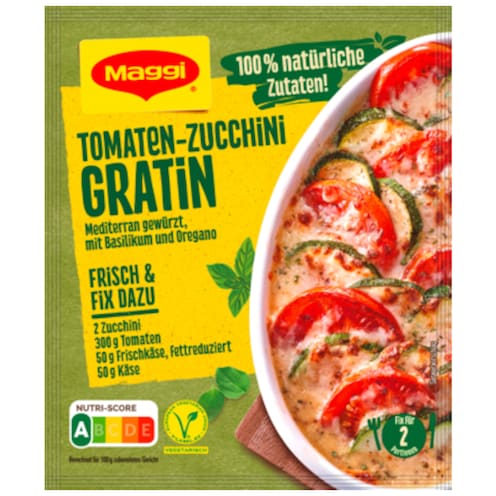 Maggi Natürlich & Bewusst Tomaten Zucchini Gratin für 2 Portionen