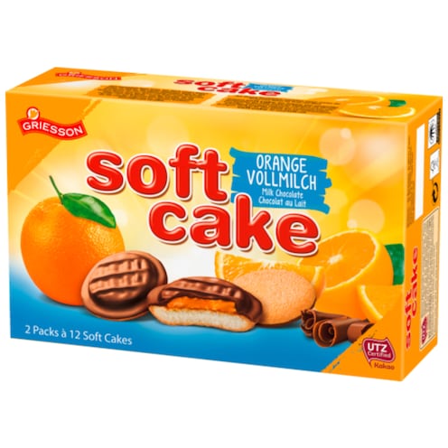 GRIESSON Soft Cake Orange Vollmilch 2 Packs à 12 Soft Cakes