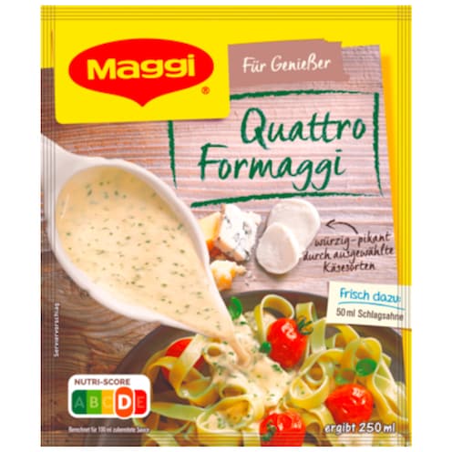 Maggi Für Genießer Quattro Formaggi Sauce für 250 ml