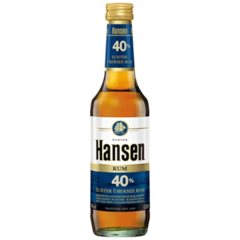 Hansen Rum Blau 40 % vol. 0,35 l