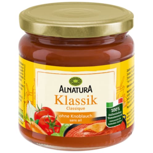 Alnatura Bio Tomatensauce Klassik ohne Knoblauch 350 ml
