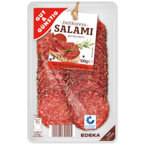 GUT&GÜNSTIG Salami im Pfeffermantel 100 g