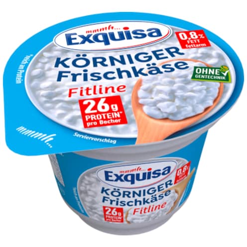 Exquisa Körniger Frischkäse Fitline natur 0,8 % Fett absolut 200 g