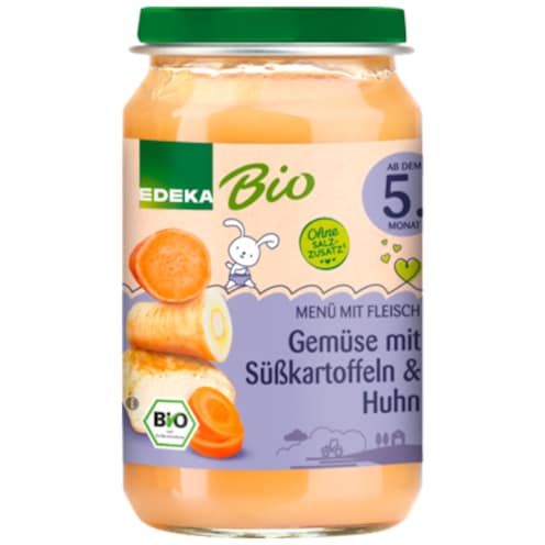 EDEKA Bio Gemüse mit Süßkartoffeln & Huhn 190 g