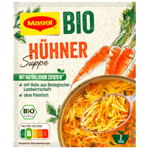 Maggi Bio Hühner Suppe für 500 ml 18 x 34 g