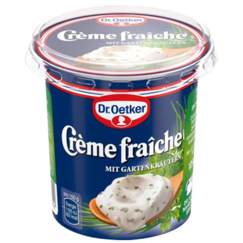 Dr.Oetker Crème Fraîche mit Gartenkräutern 30 % Fett 125 g