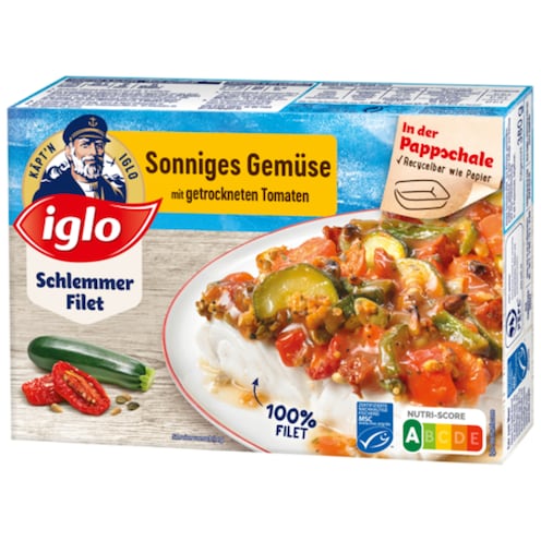 iglo MSC Schlemmer-Filet sonniges Gemüse 380 g