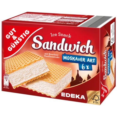 GUT&GÜNSTIG Sandwich Moskauer Art, 6 Stück 900 ml