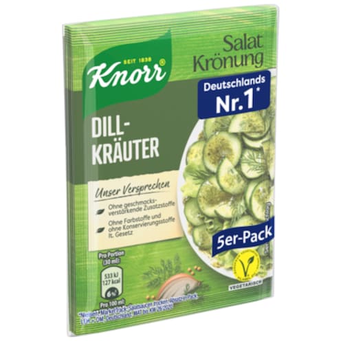 Knorr Salat Krönung Dill-Kräuter für 5 x 90 ml