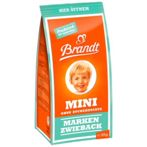 Brandt Mini Markenzwieback ohne Zuckerzusatz 95 g
