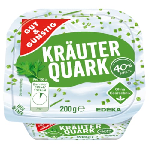 GUT&GÜNSTIG Kräuterquark 40% Fett i. Tr. 200 g