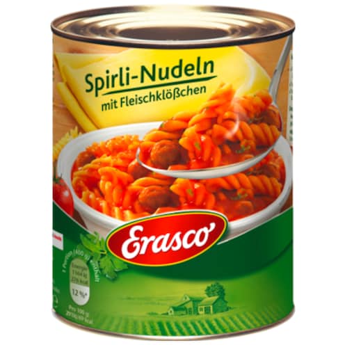 Erasco Spirli-Nudeln mit Fleischklößchen 800 g