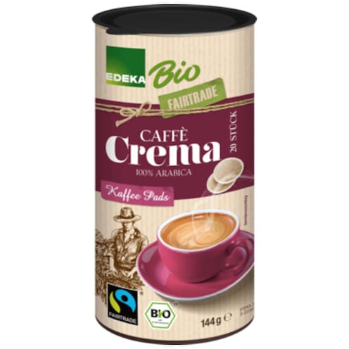 EDEKA Bio Kaffee-Pads, Caffè Crema 144 g