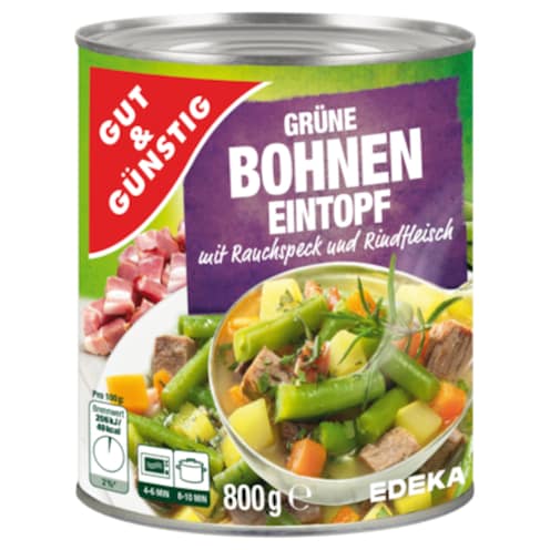 GUT&GÜNSTIG Grüne-Bohneneintopf 800 g