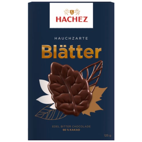 HACHEZ Braune Blätter Edel Bitter 125 g