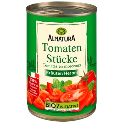 Alnatura Bio Tomatenstücke mit Kräutern 400 g