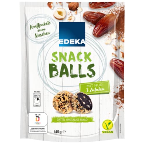 EDEKA Snack Balls Dattel, Haselnuss, Kakao 144 g