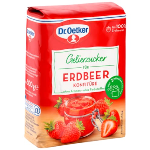 Dr.Oetker Gelierzucker für Erdbeer Konfitüre 2:1 500 g