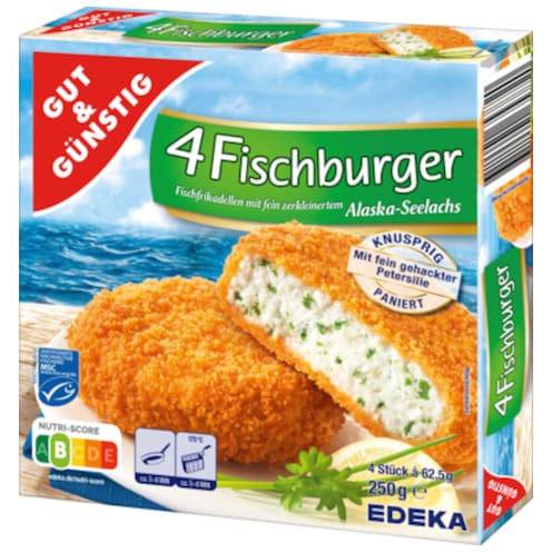 GUT&GÜNSTIG 4 Fischburger 250 g