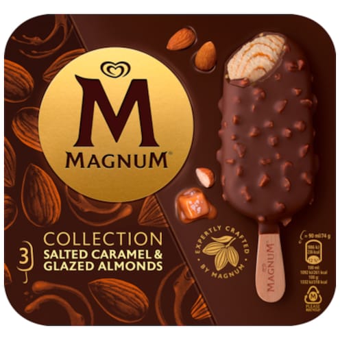 LANGNESE Magnum Collection Salted Caramel & Glazed Almonds Familienpackung 270 ml