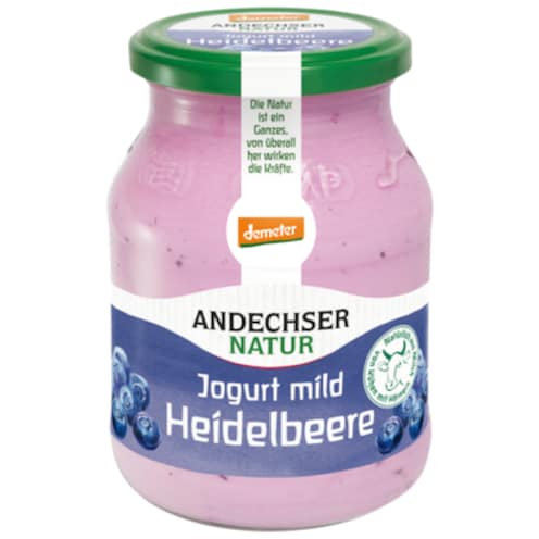 Andechser Natur Demeter Jogurt mild Heidelbeere 3,7 % Fett 500 g