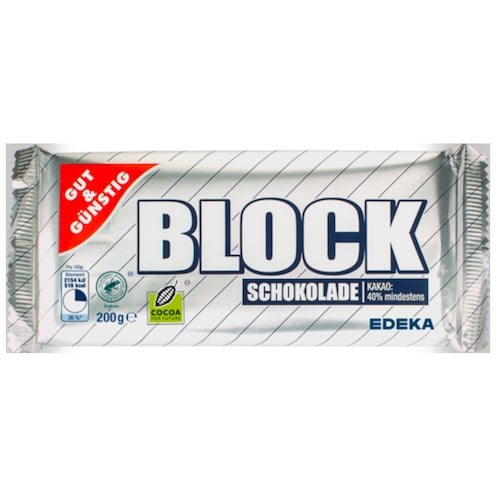 GUT&GÜNSTIG Blockschokolade 200 g