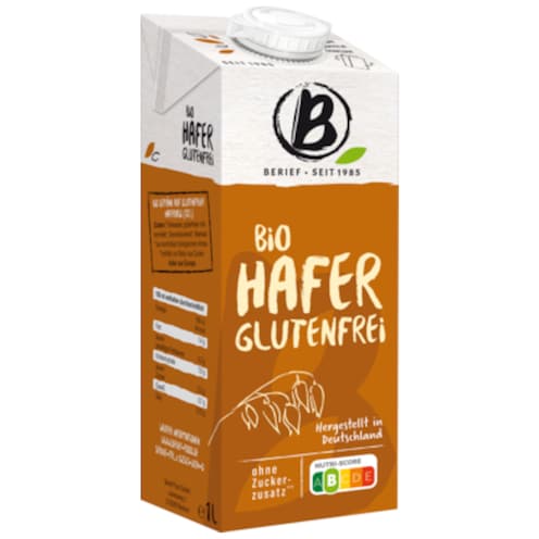 BERIEF Bio Hafer Drink glutenfrei 1 l