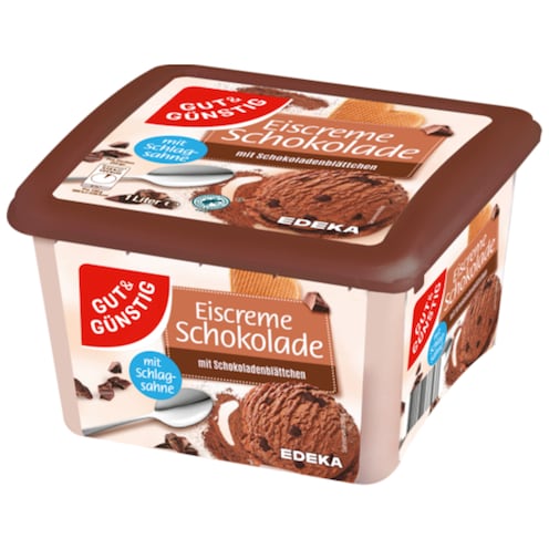 GUT&GÜNSTIG Eiscreme Schokolade 1000 ml