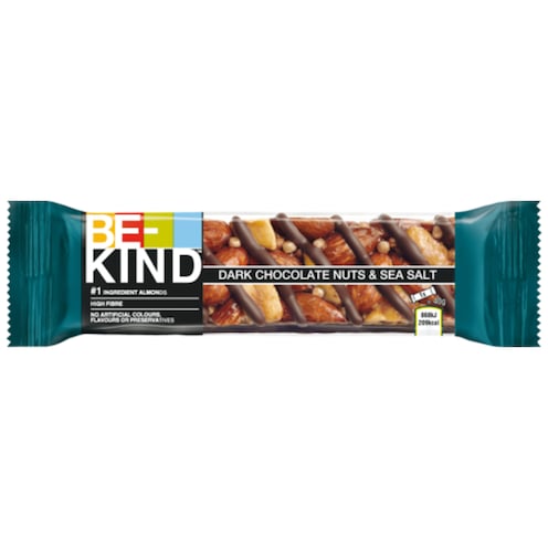 Be-Kind Dark Chocolate Nuts & Sea Salt Riegel 40 g