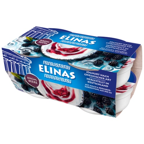 Elinas Joghurt nach griechischer Art Brombeere 9,4 % Fett 4 x 150 g