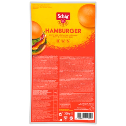 Schär Hamburgerbrötchen 4 Stück