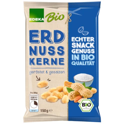 EDEKA Bio Erdnusskerne, geröstet & gesalzen 150 g