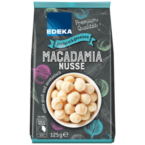EDEKA Macadamias, geröstet & gesalzen 125 g