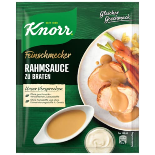 Knorr Feinschmecker Rahmsauce zu Braten für 250 ml