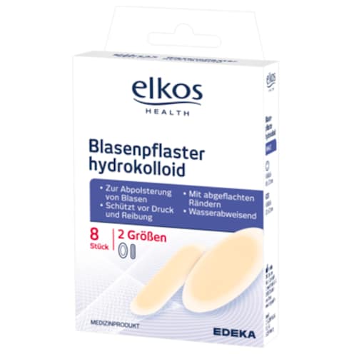 elkos HEALTH Blasenpflaster hydrokolloid 8 Stück